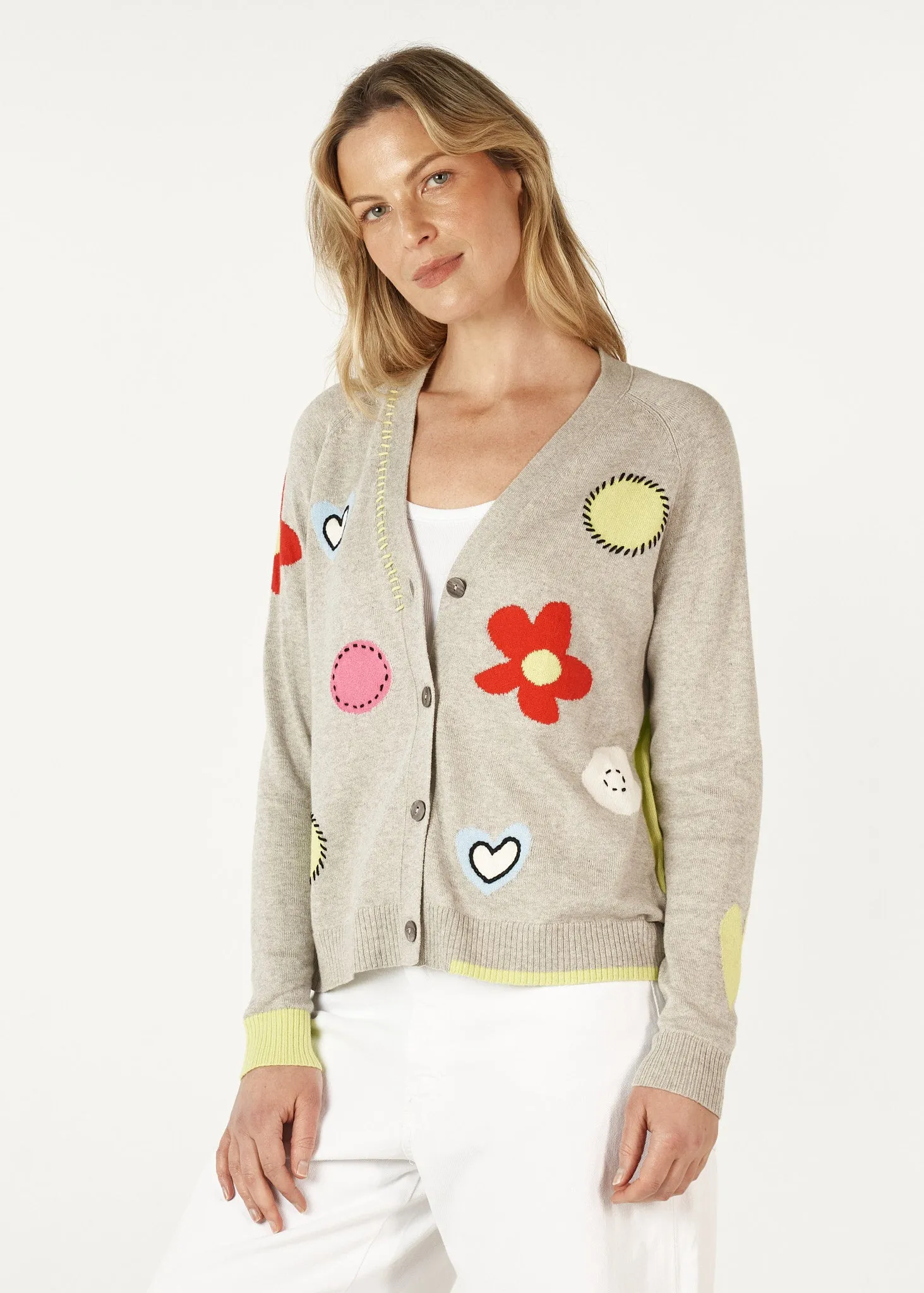 Zaket & Plover Happy Cardi  -  Marl
